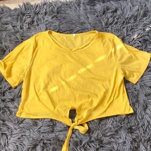 Yellow Crop Top